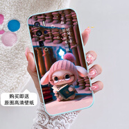 VIVOX50Pro+手機(jī)殼維沃X5O PR0+兔子V2011A卡通X50p0r+硅膠可愛潮 淡青色-時(shí)間不語（網(wǎng)紅單殼）