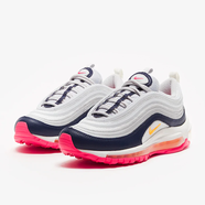 耐克（NIKE）女鞋新款A(yù)IR MAX 97 緩震輕質(zhì)運(yùn)動(dòng)鞋耐磨透氣跑步鞋 921733-015白藍(lán) 42