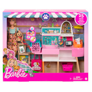 芭比（Barbie）娃娃之寵物商店咖啡店職業(yè)體驗女孩兒童過家家玩具GRG90 芭比之寵物商店 GRG90