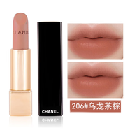 香奈兒（Chanel） 口紅絲絨炫亮魅力啞光持久唇膏七夕情人節(jié)禮物送女友老婆禮盒裝 206#烏龍茶棕