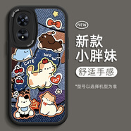過(guò)機億 適用OPPOA97手機殼新款A72復古牛仔紋暹羅貓臘腸狗A93S軟硅膠全包防摔網(wǎng)紅文藝保護套 經(jīng)典黑-牛仔貓狗 OPPOA83