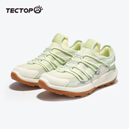 探拓（TECTOP）戶外越野跑鞋男運(yùn)動(dòng)跑步鞋2024夏季新款網(wǎng)面防滑減震徒步登山鞋子 檸檬綠/米白 41