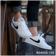 耐克（NIKE）男鞋輕便休閑鞋新款小白鞋低幫板鞋男士運動鞋 BQ4222-103 42.5