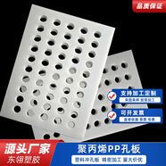東翎白色pp板洞洞板過濾隔板沖孔擋板透氣床墊板塑料板帶孔 透明pvc板 透明亞克力板/3mm厚度/洞洞板 500x600mm