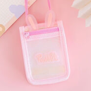 多功能卡包校訊通手機保護殼公交卡套飯卡校園卡保護小學(xué)生零錢(qián)包 三層加厚炫彩粉-(可放校訊通) 1個(gè)