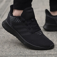 阿迪達(dá)斯 （adidas）男鞋跑步鞋2025新款春季黑武士休閑鞋網(wǎng)面透氣男款黑色運(yùn)動(dòng)鞋 F36333 42