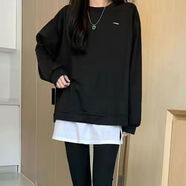 百搭屁簾假下擺疊穿內(nèi)搭假兩件白色半身裙女秋冬打底遮臀神器 白色 均碼