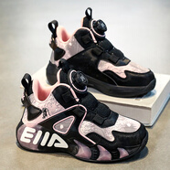 李寧熱品牌斷碼女童鞋運動(dòng)鞋春秋季2025新款兒童跑步籃球鞋中大童女棉鞋 粉紅皮面 31