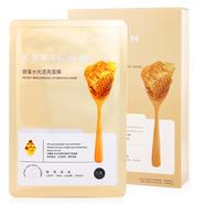 雅麗潔KOLILAN寇莉蘭蜂蜜玻尿酸面膜10片密集保濕補(bǔ)水保濕 蔻莉蘭蜂蜜水光透亮面膜10片