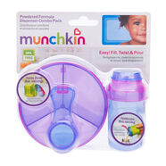Munchkin滿趣健奶粉分裝盒組合裝米粉零食盒外出便攜密封 藍(lán)色