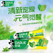 好來(lái)（DARLIE）原黑人牙膏雙重薄荷家庭實(shí)惠裝口氣清新 175g+50g
