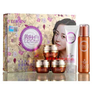 蓮花雨養膚白皇室經(jīng)典美容二合一三合一五合一套裝套盒日霜晚霜 蓮花雨養膚白五合一五件套裝