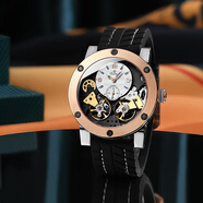 天銘TIMING 專利時尚極速雙擺輪全自動機械腕表 - 8146SX 玫瑰金白面 43.5mm