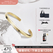 丹尼尔惠灵顿（DanielWellington）DW手镯男时尚金色开口手镯520礼物送男友DW00400074