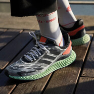 阿迪達斯（adidas）男鞋女鞋新款4D Run1.0科技打印迷彩運動(dòng)鞋休閑跑步鞋 FW1233 44