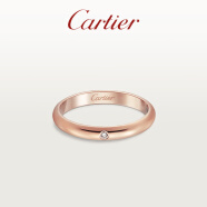 Cartier1895结婚戒指 玫瑰金黄金铂金钻石 窄版 玫瑰金 44