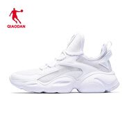 喬丹女鞋運動(dòng)老爹鞋休閑韓版旅游網(wǎng)面復古學(xué)生運動(dòng)慢跑步鞋 白色/銀色 37