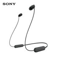 索尼（SONY）WI-C100 無(wú)線立體聲 頸掛式 藍(lán)牙耳機(jī) IPX4防水防汗 約25小時(shí)長(zhǎng)久續(xù)航 黑色 618 蘋(píng)果耳機(jī)