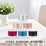 戶外便攜無線藍(lán)牙金屬低音炮 HIFI音質(zhì)降噪超重低音插卡U盤長(zhǎng)續(xù)航 隨機(jī)顏色發(fā)貨 紙喇叭
