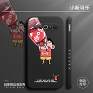 勞弗 魅族18/pro手機(jī)殼手機(jī)套 魅族17/pro創(chuàng)意卡通個(gè)性全包液態(tài)硅膠軟殼潮 魅族17 經(jīng)典黑-小新可樂+品牌膜