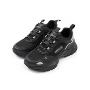 探路者女鞋春夏徒步防滑耐磨透氣經(jīng)典老爹鞋戶外運動低幫休閑鞋 黑色\藍色-女 38