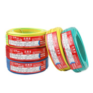 潤宇家用電線(xiàn)國標家裝bvr1.5/2.5/4/6/10平方純銅芯單芯多股地線(xiàn)高溫 純銅BVR多股軟線(xiàn)紅色+藍色各一 100m10平方毫米