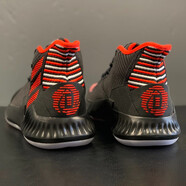 阿迪達斯 （adidas）休閑鞋男鞋夏季新款運動鞋ROSE羅斯實戰(zhàn)訓練中幫籃球鞋F(xiàn)X7123 EE6846黑紅 44