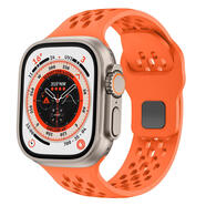 桐汝壁新款蘋(píng)果17promax手機(jī)套適用applewatch ultra1/2表帶iwatch9蘋(píng)果S9手表S8運(yùn)動(dòng)S10氟橡膠117Air殼 網(wǎng)洞款橙色 蘋(píng)果17