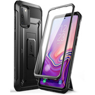 supcase 三星S20 ultra手機殼帶支架防摔s20fe保護套s20+全包硬殼 S20FE 增強防摔-酷睿黑-有屏保