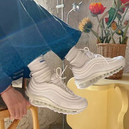 耐克（Nike）跑步鞋女鞋春款運(yùn)動(dòng)鞋AIR MAX 97子彈頭氣墊緩震透氣低幫休閑鞋 DH8016-100/白色 37.5