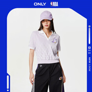 ONLYNBA聯(lián)名款字母印花POLO領(lǐng)短袖T恤女|123201143 C39 NBA湖人隊(duì)漸變印花 M 165/84A