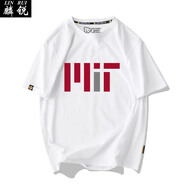 C2潮朝（C2CHAOCHAO）麻省理工校服美國(guó)大學(xué)校園文化紀(jì)念短袖T恤衫男女學(xué)生純棉半袖夏 白色1 XS成人款（100斤以內(nèi)）