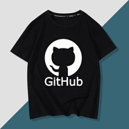 綴櫻程序員C語言javadocker php c++ VS語言周邊短袖T恤衣服潮 黑色九 github白字 L