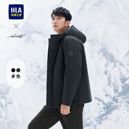 海瀾之家棉服男冬季25新款連帽簡約純色外套男冬季HWMAW4W002A 藏青04 180/96A XL推薦151~164斤