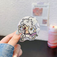 麥點(diǎn)萌 適用卡通可愛(ài)MagSafe強力磁吸氣囊手機支架折疊伸縮旋轉情侶指環(huán)扣吸附式追劇神器亞克力磁吸支架 【Q版路飛】磁吸氣囊支架