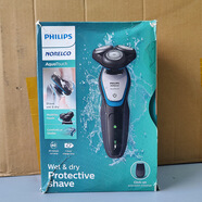 飛利浦電動(dòng)剃須刀S5090旋轉三刀頭胡須刀男士大容量快充防水S5000 S5090包裝破損僅拆封 快充防水