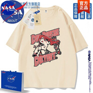 NASA ABOUT動(dòng)漫聯(lián)名無(wú)職轉(zhuǎn)生洛琪希艾莉絲短袖T恤學(xué)生潮流純棉半袖體恤 杏色-N1280-愛(ài)麗絲 L (重磅純棉)