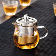 特厚耐熱高硼硅玻璃公道杯茶漏套裝一體過(guò)濾分茶功夫茶具配件茶海 【加厚】龍膽泡茶杯 270ml 1只