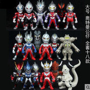 歐布初代迪迦賽文羅布奧特曼打怪獸生日蛋糕烘焙裝飾擺件兒童玩具Q版羅布玩具 捷德賽羅泰羅 【大號奧特曼123代全18款】