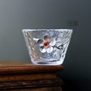 茶具配件公道杯玻璃分茶器公杯初雪日式錘紋玻璃公道杯手工創(chuàng)意梅花分茶杯長(zhǎng)嘴家用倒茶器公杯 錘紋茶杯-梅花款*6個(gè)