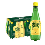 Perrier 法國(guó)進(jìn)口巴黎水（Perrier）充氣天然礦泉水含氣果味氣泡水飲料 【檸檬】500mL*24瓶日期過(guò)半