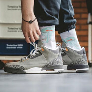 耐克（NIKE） Air Jordan aj3 耐克男女鞋黑紅水泥酷灰賽車籃球鞋運(yùn)動(dòng)休閑鞋 CT8532-012男女同款 38.5