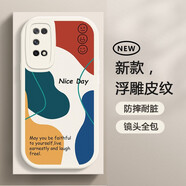 第一季（diyiji） oppo k7x手機殼手機套 全包軟殼莫蘭迪色防摔保護套 OPPO K7X 古董白-美好時光