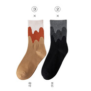 寶蓋丁襪子女襪彩色長(cháng)襪糖果色ins潮街頭個(gè)性可愛(ài)日系學(xué)生韓國棉襪子 咖啡3+黑色2 均碼