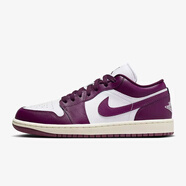 耐克（NIKE）Air Jordan 1 Low AJ 1 喬1 女子籃球鞋 帆白 波爾多酒紅色DC0774-161 44.5