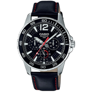 卡西歐（CASIO） Casio/卡西歐防水時(shí)尚潮流電子石英指針皮帶手表男 MTD-330系列