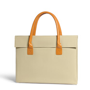 奈池特簡(jiǎn)約 適用于14-15.6英寸多種型號電腦macbook商務(wù)皮革手提簡(jiǎn)約電 深卡其色 12寸