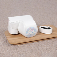 登影適用索尼zv10保護套zve1二代M2相機包RX100nex5tA6000黑卡7殼微單ZV1 ZV-E10/ZV-E10L 含肩帶 白色 玉