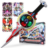 萬(wàn)代奧特曼玩具裝備套裝德凱閃耀光劍召喚器聲光玩具男孩禮物 豪華版聲光歐布圣劍