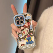 牛殼殼卡通動(dòng)物小米15pro手機殼新款女防摔mi15硅膠鏡頭全包補妝鏡子軟 M820透白鏡面撞色-快樂(lè )動(dòng)物園 小米15